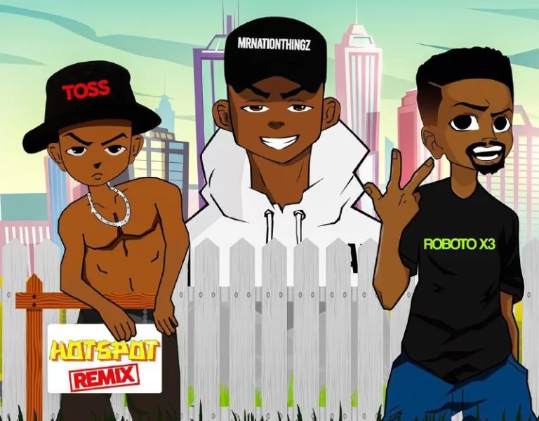 Mr Nation Thingz, Robot Boii & Toss – HotSpot Remix ft Combo M, Cuba Beats, Sicko & Rockess